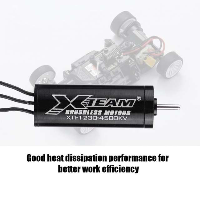XTeam Inrunner Brushless Motor XTI-1230 4500KV for 1/24 1/36 Mini-Z RC Car