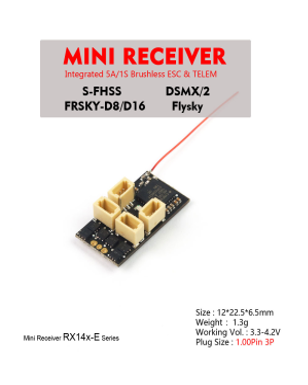 Dancing Wings - Micro Receivers with integrated 1S brushless ESC