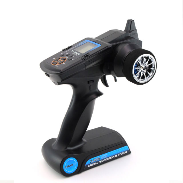 Turbo Racing - P62 4 Channel LCD displaye 2.4ghz Radio Control with RX41 Receiver for Cars, boats and surface models