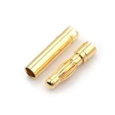 Hobby Porter 4mm Gold connector 4mm male and female 10 pairs (20pcs)