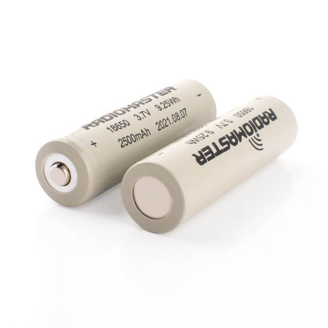 RadioMaster 2500mah 3.7v Li-ion 18650 cells (2pc)