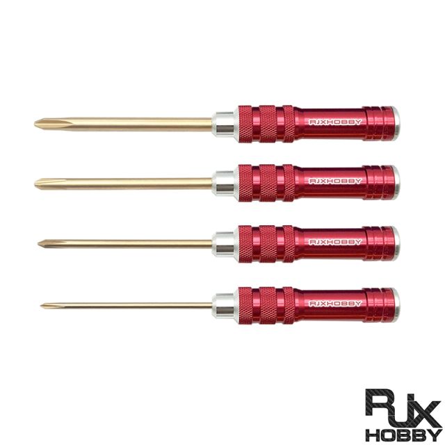 RJX 4pcs Phillips Screwdriver Tools Kit Set 3.0mm 4.0mm 5.0mm 5.8mm for RC FPV Car Boat Airplane