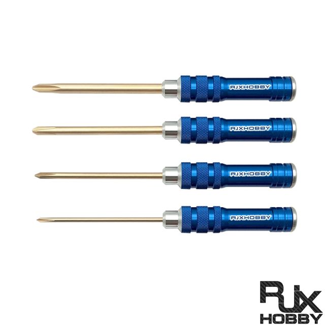 RJX 4pcs Phillips Screwdriver Tools Kit Set 3.0mm 4.0mm 5.0mm 5.8mm for RC FPV Car Boat Airplane