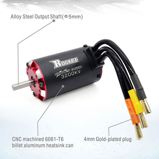 Surpass - Rocket V2 Supersonic 3660 brushless motors w/ temp &amp; sensor ports