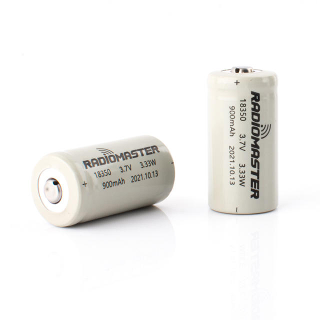 RadioMaster 900mah 3.7v Li-ion 18350 cells for Zorro (2pc)