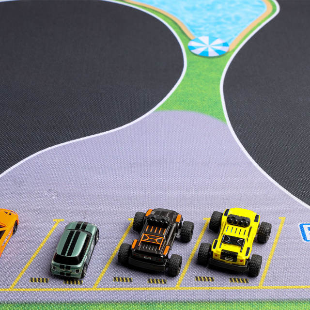 Turbo RC racing track mat for 1/76 racers 160cm x 90cm