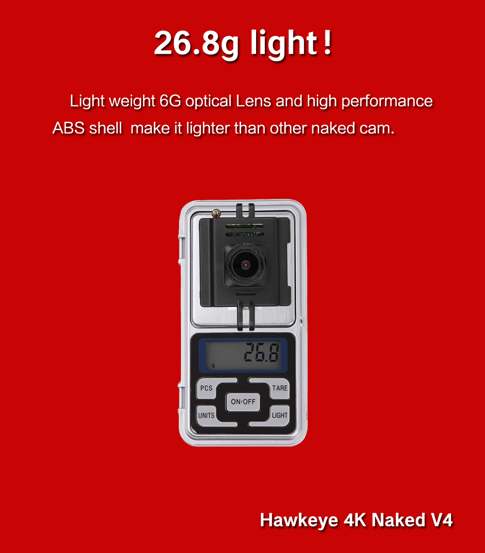 Hawkeye 4K Naked Cam V4 Action Camera