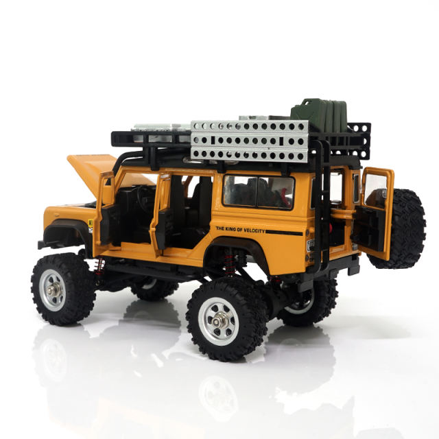 SG2801 Metal RC Crawler 1/28 Full Scale 2.4G 4WD Remote Control Car - Yellow
