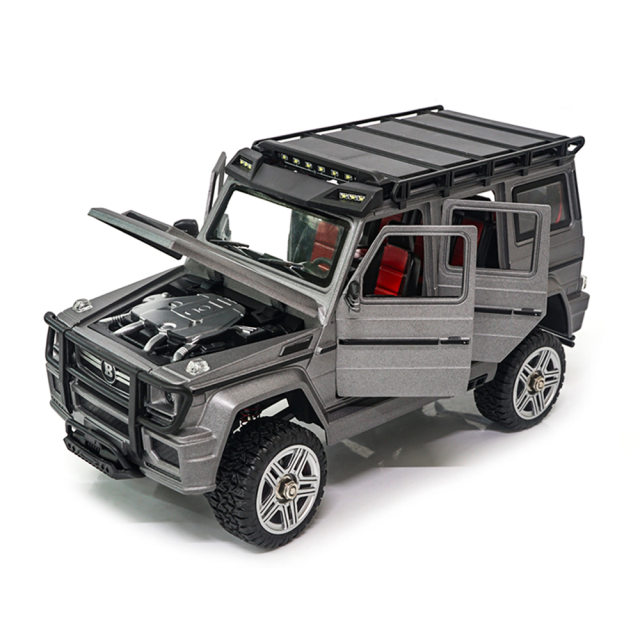 SG2401 Metal RC Crawler 1/24 Full Scale 2.4G 4WD Remote Control Car - Silver