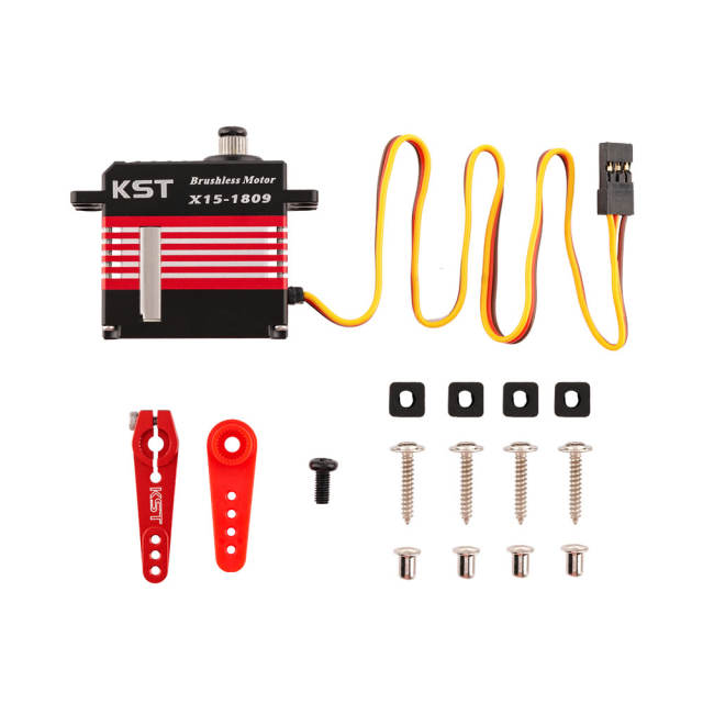 KST X15-1809 v8.0 Digital Metal Gear Brushless Helicopter Swash Plate Cyclic Servo 24.47KG 1520us/333Hz 0.07 Sec