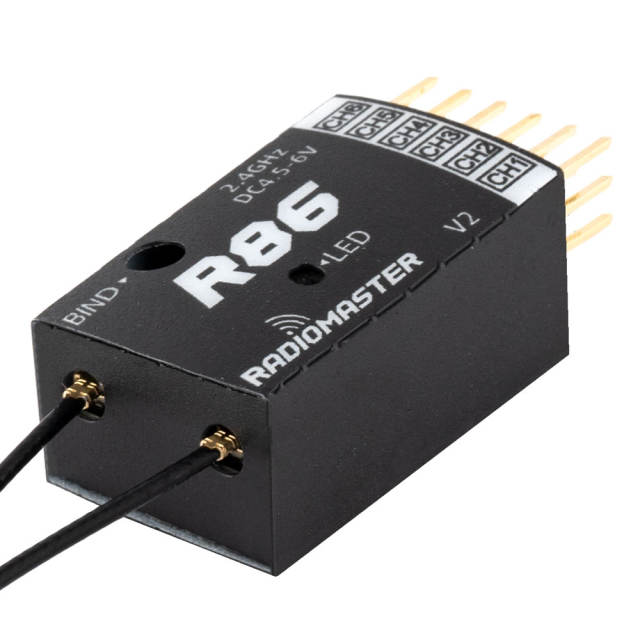 RadioMaster - R86 V2 6ch Frsky D8 / D16 and Futaba SFHSS Compatible PWM Receiver