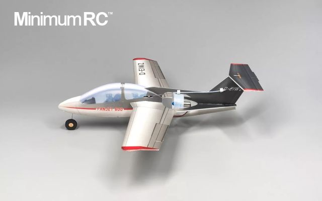 Minimum RC 360mm wingspan FANJET