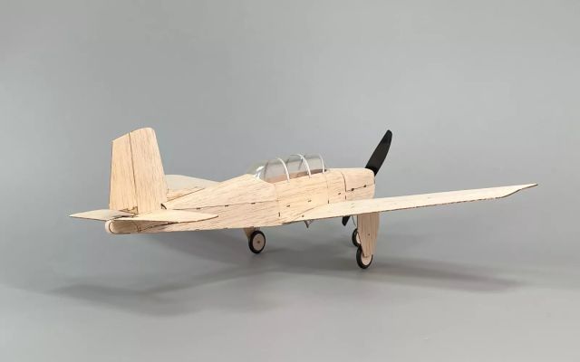 Minimum RC 460mm wingspan Balsa T-34