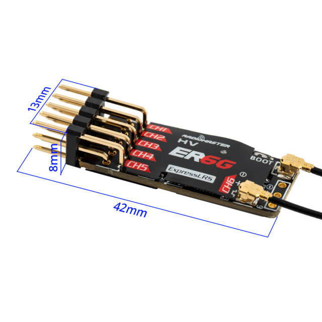 RadioMaster - ER6G 2.4ghz PWM ExpressLRS 6 Channel receiver