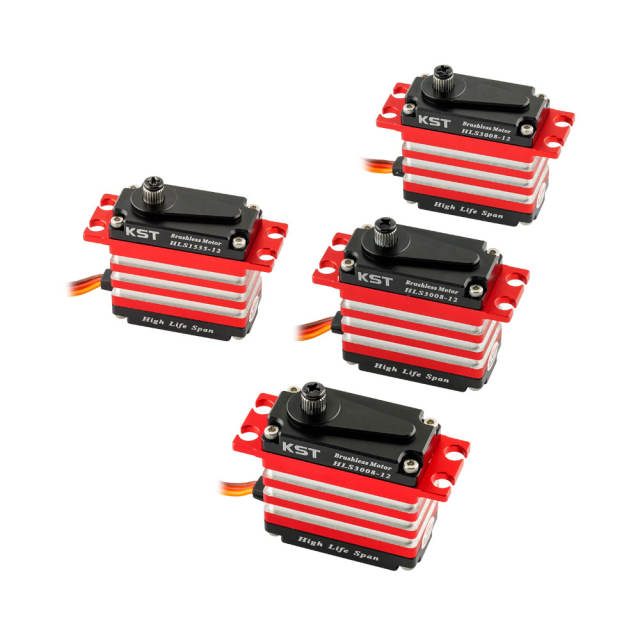 KST - HLS 12v Brushless Servo combo set for 700-800 class RC Helicopters - HLS3008-12 & HLS1535-12