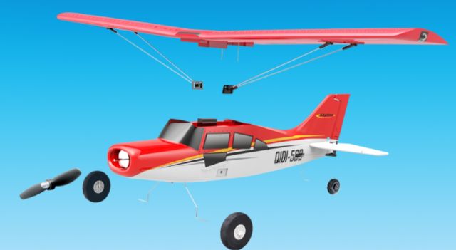 HobbyPorter - Mini 560 4 channel Maule EPP Brushless RC Plane