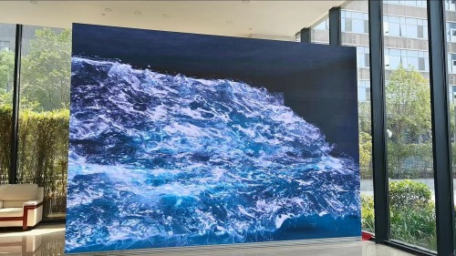 Unveiling Nature's Majesty: LED Display Screens Capturing the Essence of Crashing Waves
