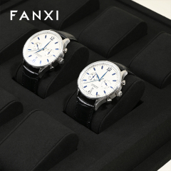 FANXI original design luxury black microfiber watch display set
