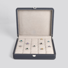 FANXI factory wholesale custom luxury PU microfiber necklace bracelet bangle pendant jewelry box