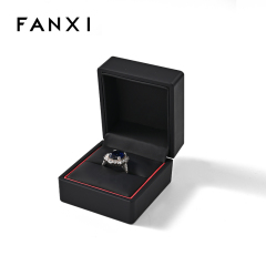 FANXI custom rubber paint black jewelry box