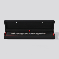 FANXI custom rubber paint black jewelry necklace box