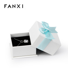 FANXI New Product White Jewellery Box Ring Necklace Pendant Display For Christmas Custom Logo Gift Boxes Cardboard Paper Box