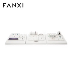 FANXI Newest Elegant High End PU Leather Materials Jewelry Display Set for Jewellery Counter