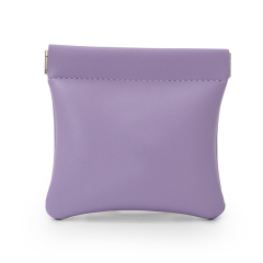 Fanxi Custom Cute Light Purple PU Leather Jewelry Pouch For Makeup Ring Earring Pendant Package Jewelry Coin Pouch