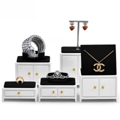 Fanxi New Arrival Luxury Jewelry Display Solid Wood Jewellry Holder For Ring Earring Pendant Necklace Watch Showcase Jewelry