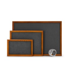 China FANXI Wholesale Custom Wooden Jewelry Store Display Ring Earrings Necklace Pendant Display Jewelry Tray
