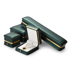 Fanxi New Wholesale Jewellery Packaging Box Ring Necklace Boxes With Button Leatherjewelry Packing Gift Box