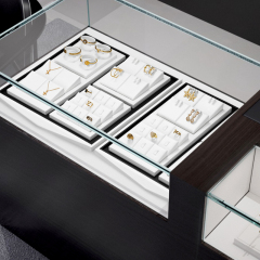 FANXI Jewelry Display Set Luxury White Present Bijoux Professionnel Jewellery Display
