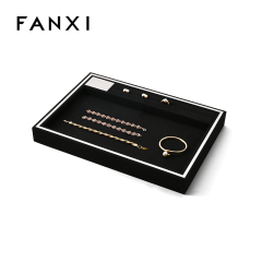 Portable Jewellery Display Trays Black Presentation Counter Selling Showing Collecting Jewelry Organizer