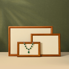 P073-74 Jewelry Display Tray Solid Wood Jewelry Plate Wodden Necklace Bracelet Earring Ring Display Tray