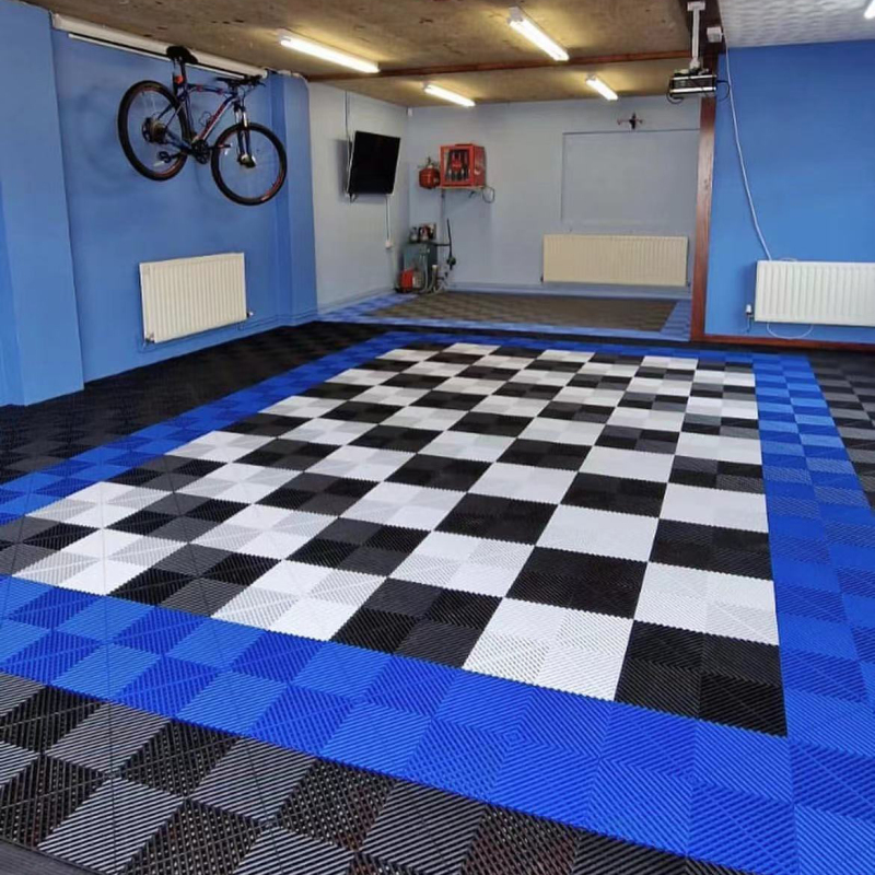 PP garage floor tile in interlocking plastic grid floor tiles interlocking plastic flooring pvc garage tiles
