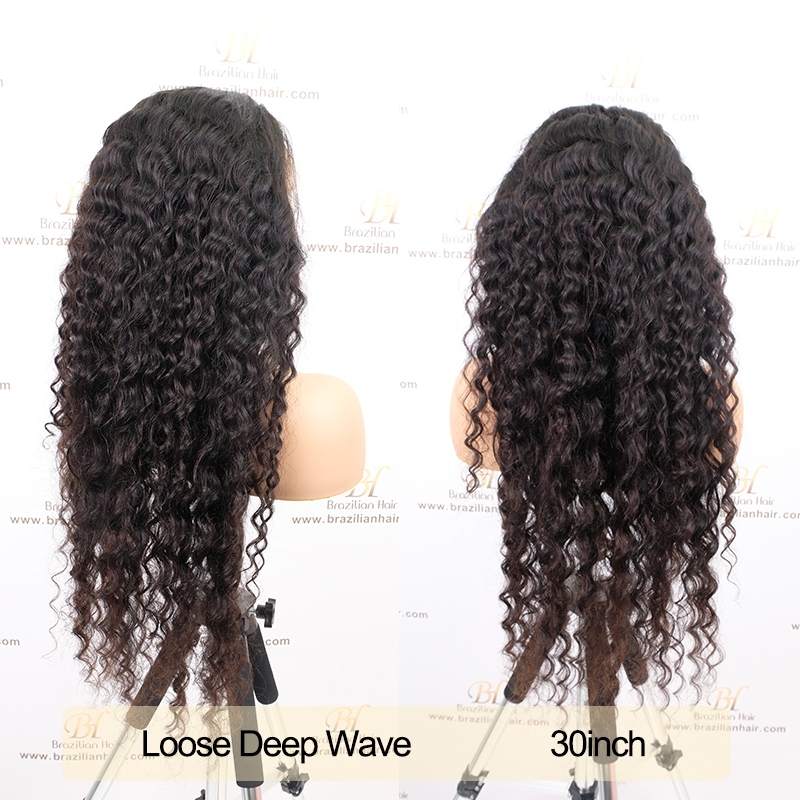 Brazilian Hair Company Custom 13x4 13x6 Transparent Lace Full Frontal Wig 180% 200% Density Wigs For Women