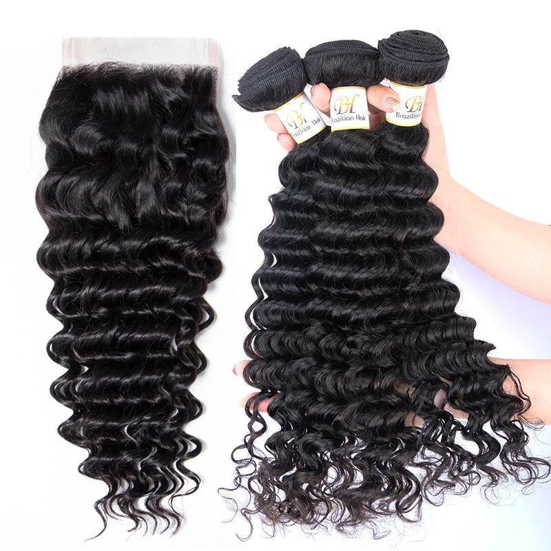 Brazilian Hair Factory Unprocessed 11A Transparent 3 Bundle Hair Deals With 4x4 5x5 6x6 Lace Closure & 13x4 13x6 Lace Frontal