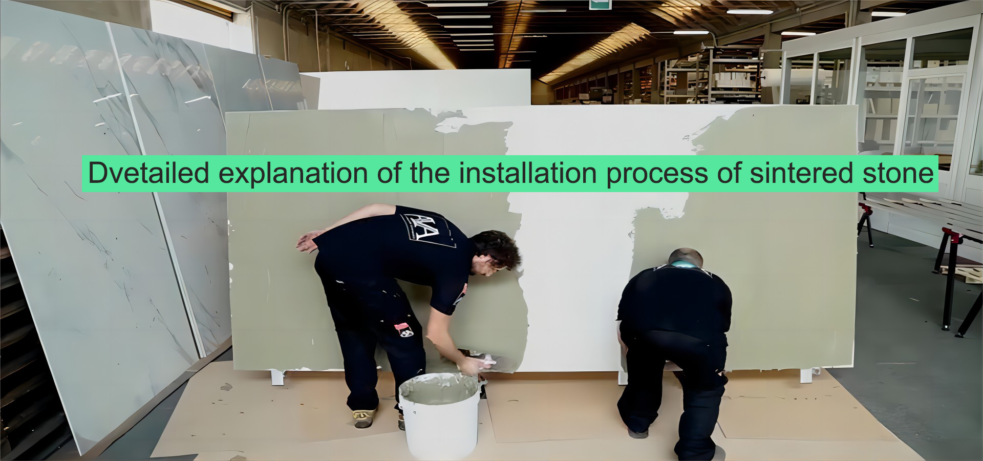 Now popular decorative materials - detailed explanation of the installation process of sintered stone