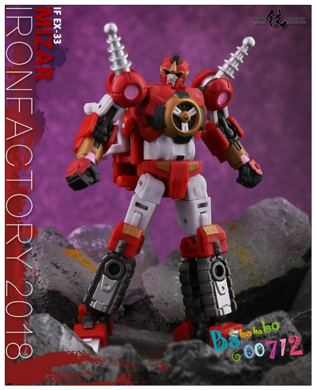 IronFactory IF EX-32/33 Spirits of The D.E.C Phecda/Mizar Transformers Mini action figure toy