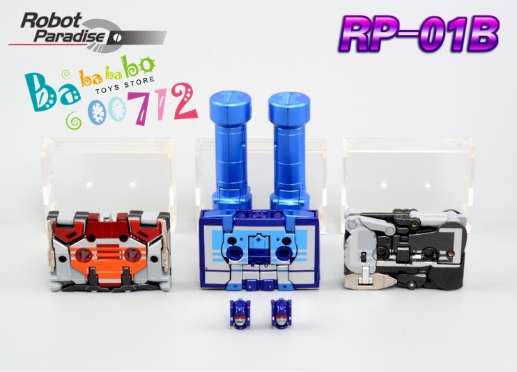 Robot Paradise RP-01B Ravage Rumble &amp; Laserbeak tape set of 3 Action figure Toy