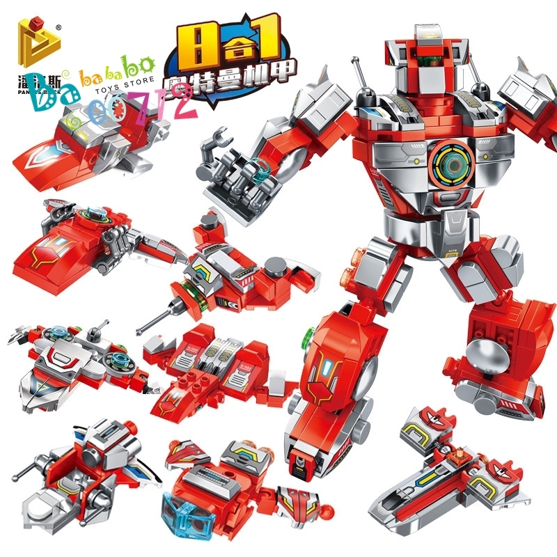mini block figure Toys Ultraman 8-18PCS block toys