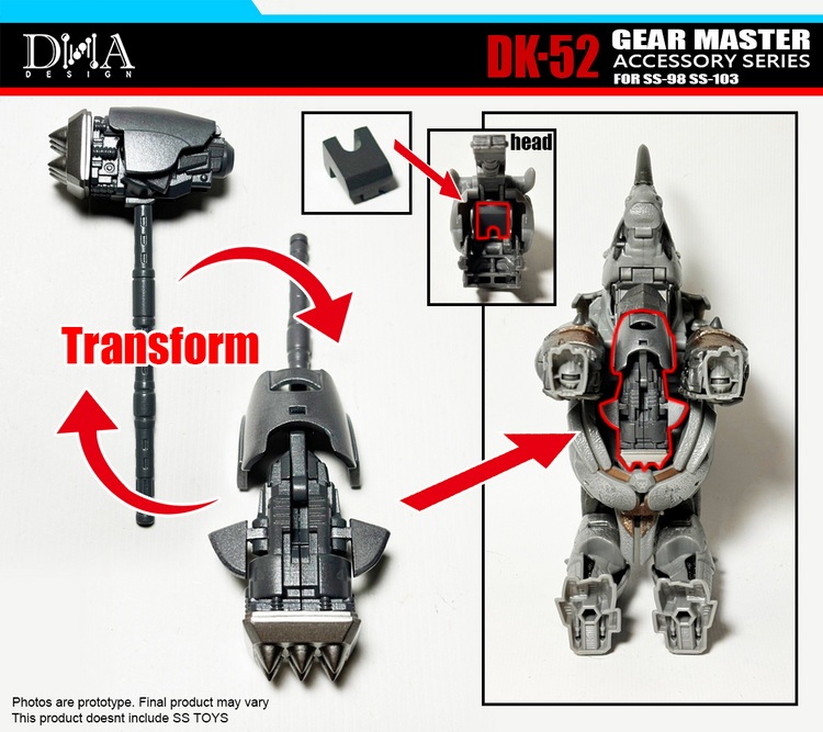 Pre-order DNA DESIGN DK-52 for GEAR MASTER ACCESSORY SERIES FOR SS-98 SS-103