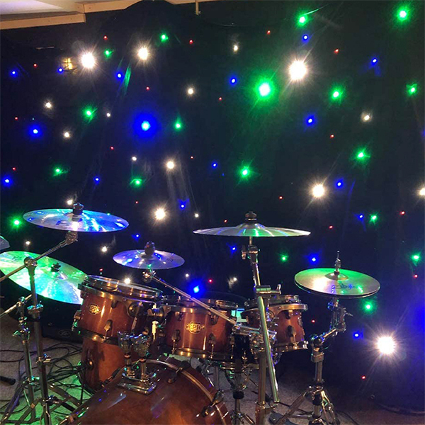 Good Quality Cloth LED Star Curtain 4m*8m Night Club Decor Star Curtain