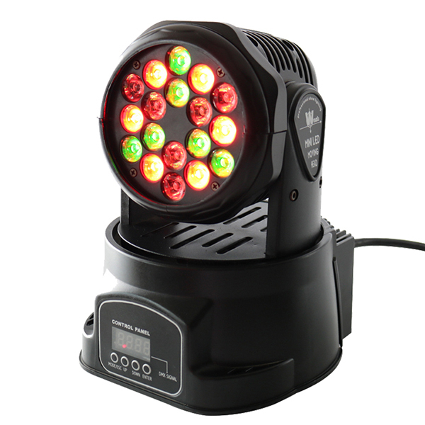 18pcs*3W rgb led mini moving head light