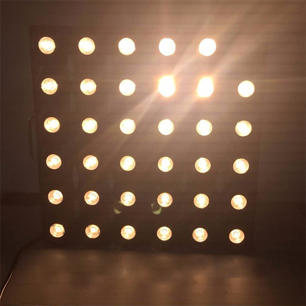 6x6 Amber Pixels Light 36x3w matrix blinder led