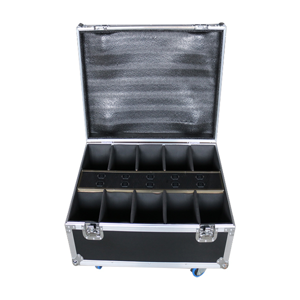 10in1 flightcase for GL-BF10Case led battery wireless uplightt