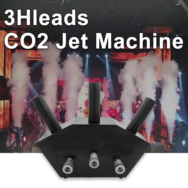 3 Heads CO2 Connon Waterproof Control Board DMX Special Effects Cryo Co2 Jet Fog Machine For DJ Stage Party