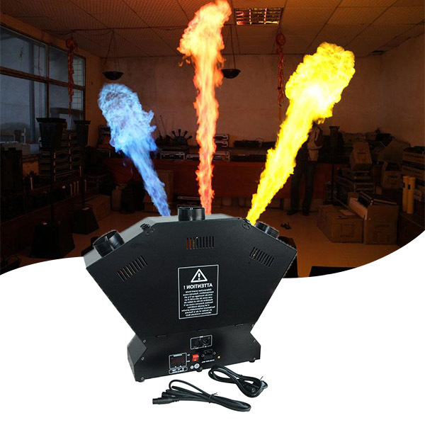 200w 3 heads fire machine spray machine