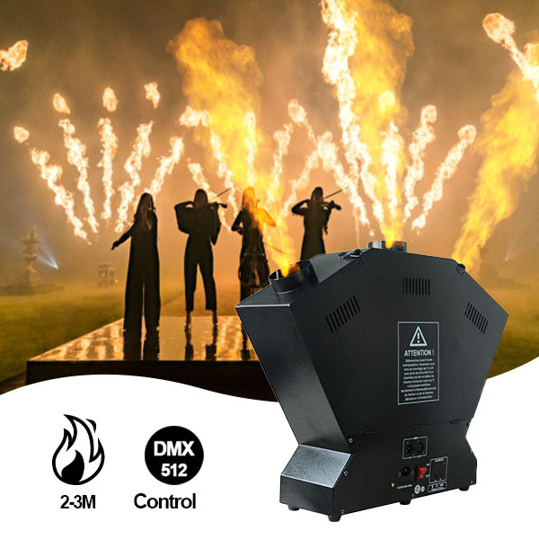 200w 3 heads fire machine spray machine