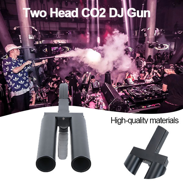 two head CO2 DJ Gun stage CO2 Jet Machine handheld CO2 Gun Stage Smoke Fogger CO2 Pistol Gun For Night Club